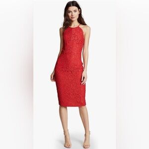 ✨🆕✨YUMI KIM Save The Date Red Lace Dress NWOT Size Large